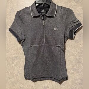 Lacoste Techno Polo by Tom Dixon Metalic Gray Shirt Limited Edition Women's 34 s